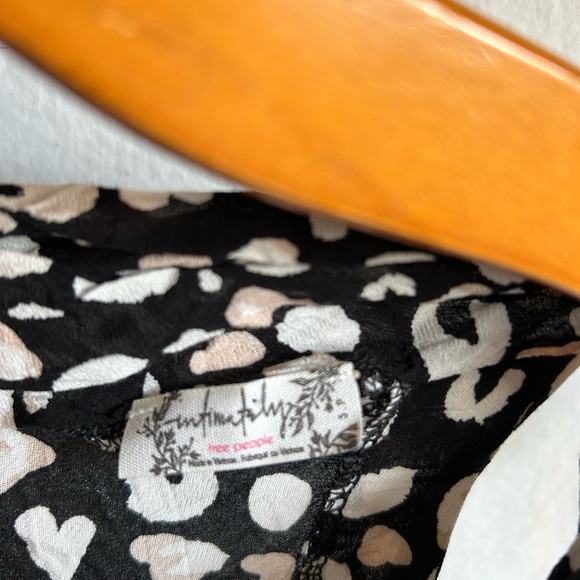 FP Intimately Bare It All Spotted Body suit Black Combo Size S - Picture 11 of 12